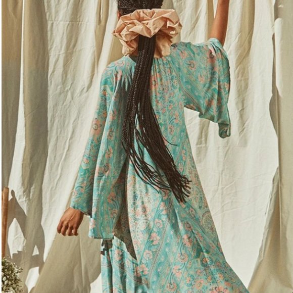 FARRAH HALF MOON GOWN Aqua - Picture 10 of 10